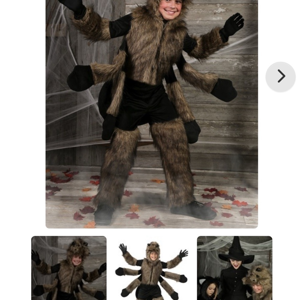 Furry Spider Costume with Extra Arms - Picture 5 of 5